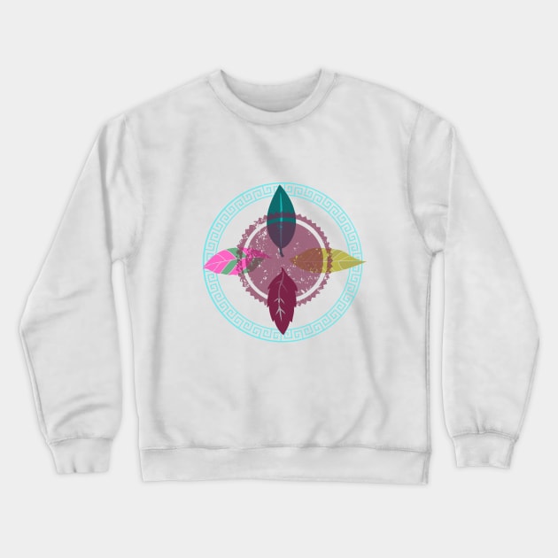 colorful leaves Crewneck Sweatshirt by WARNAWALIYA “The Gallery of Imagination”